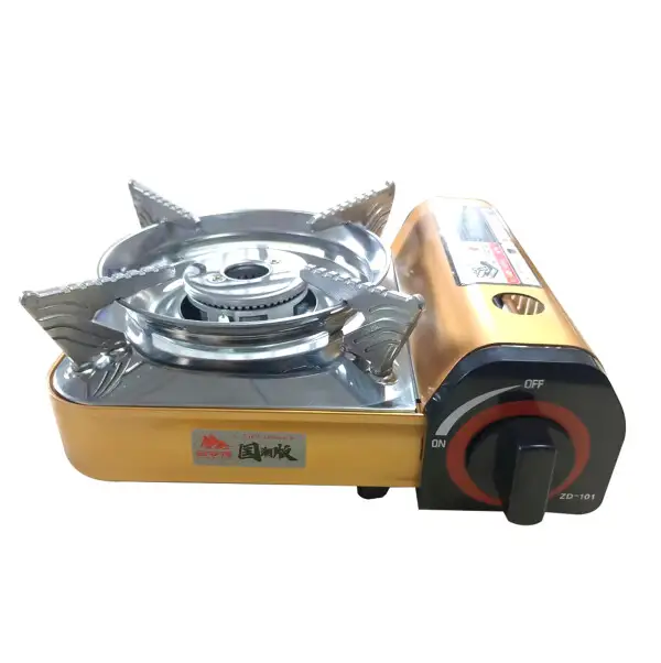 Hot Selling ZD-101 Portable Gas Stove Outdoor Windproof Butane Portable Gas Stove